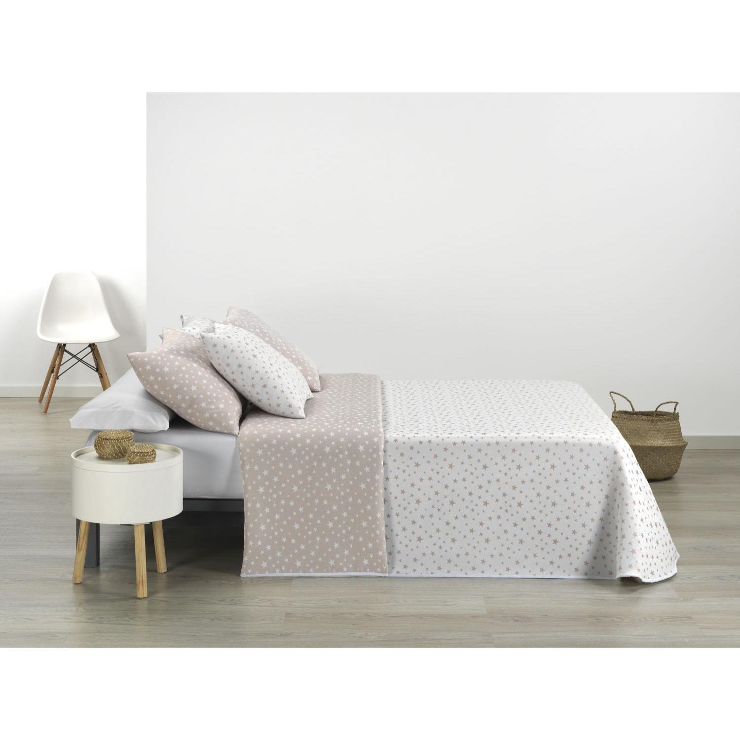 Colcha capa STAR BEIG Nordic-Home