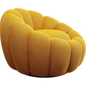 Fauteuil pivotant Peppo Bloom jaune Kare Design