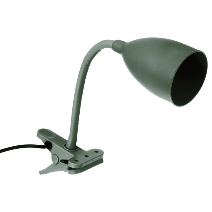 Lampe pince "Sily" vert jade H43cm