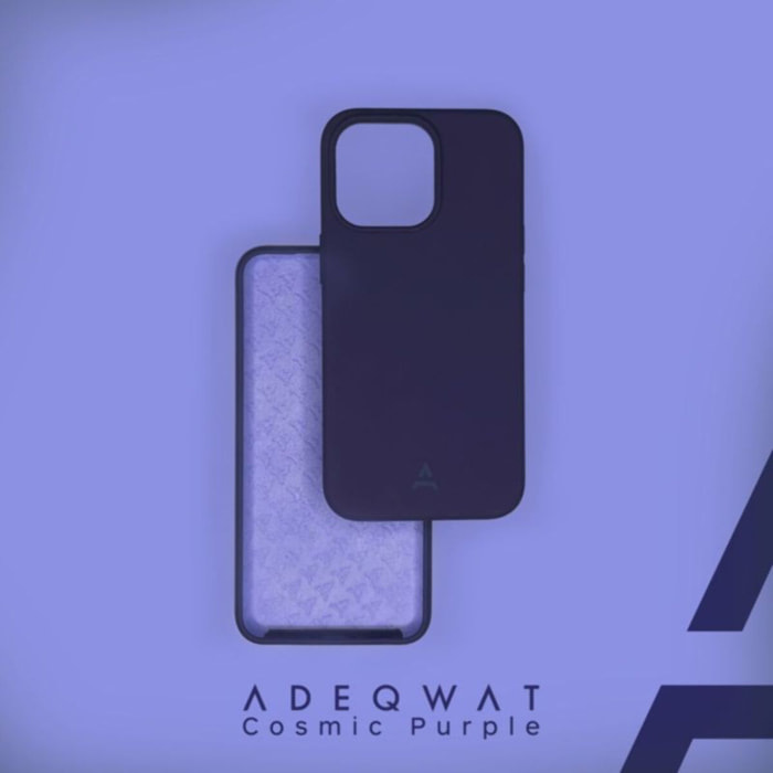 Coque ADEQWAT iPhone 15 Pro - Cosmic Purple