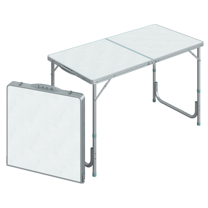 Table de camping reception pliante portable pique-nique buffet en aluminium
