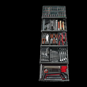 Composition de 143 outils FACOM 13 modules sur 4 tiroirs - CM.143PF