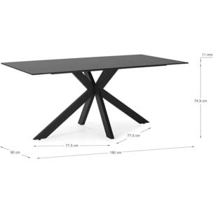 Table à manger rectangulaire céramique - SVENN