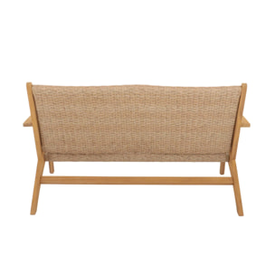 Banc de jardin bois d'acacia 2 places BELIZE