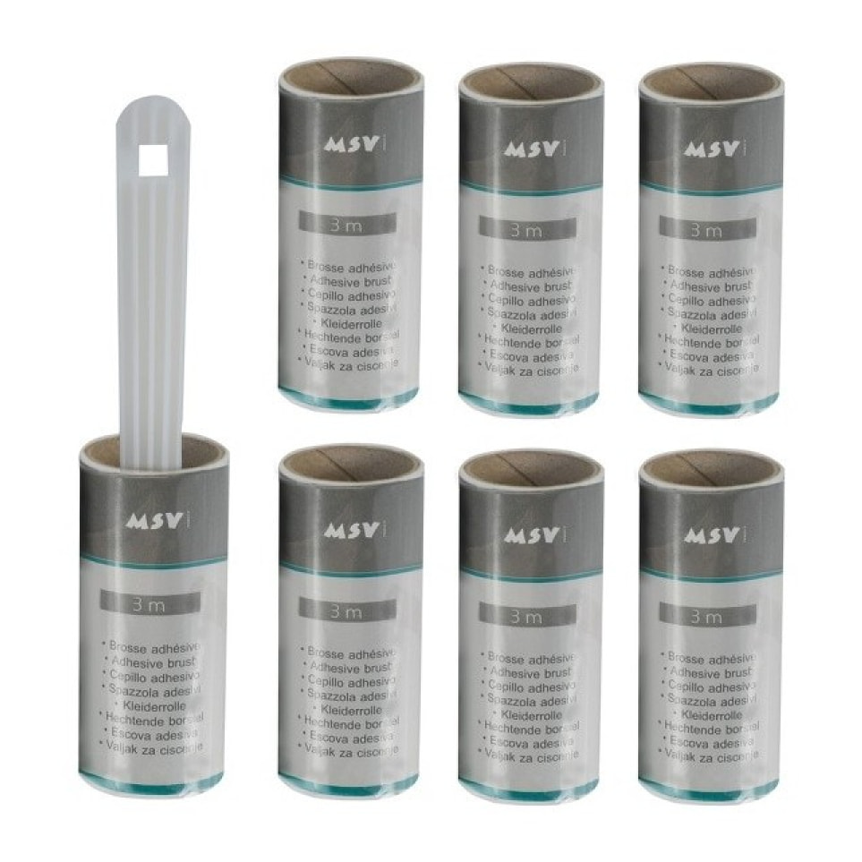 Brosse rouleau adhesive à  vêtement + 6 recharges 3M MSV