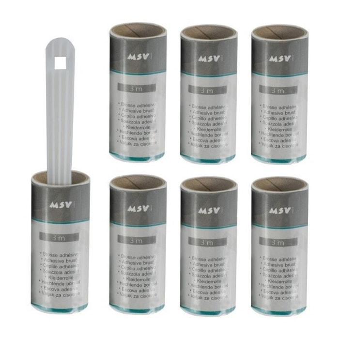 Brosse rouleau adhesive à  vêtement + 6 recharges 3M MSV