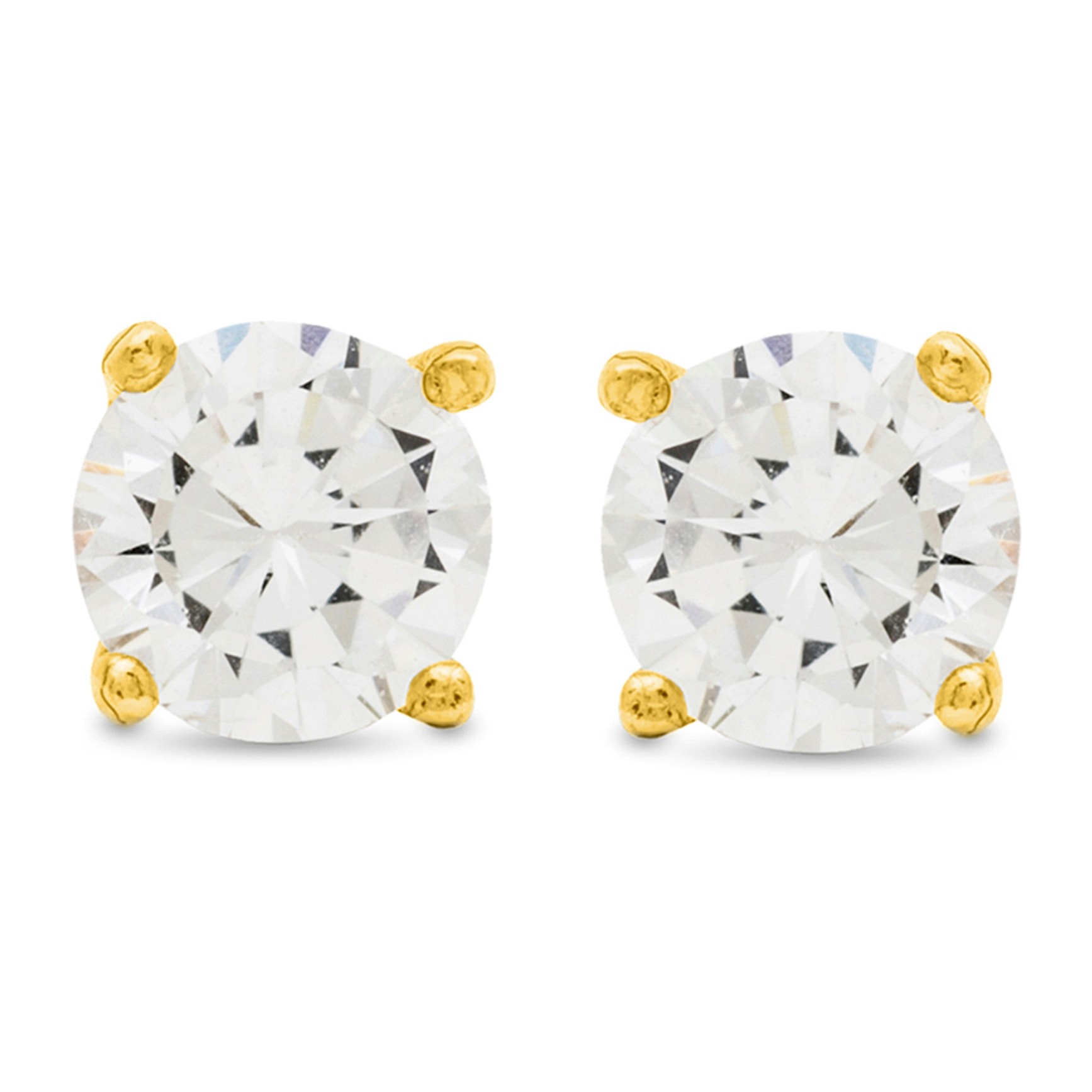 Pendientes Básico acabado oro amarillo 18k - 2mm