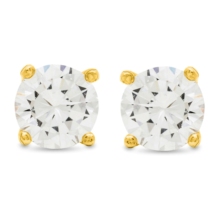 Pendientes Básico acabado oro amarillo 18k - 2mm