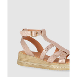 Sandalias de Piel - Rose - Tacón: 5 cm