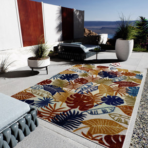 Cabana - Tapis d'extérieur multicolore avec motif à relief