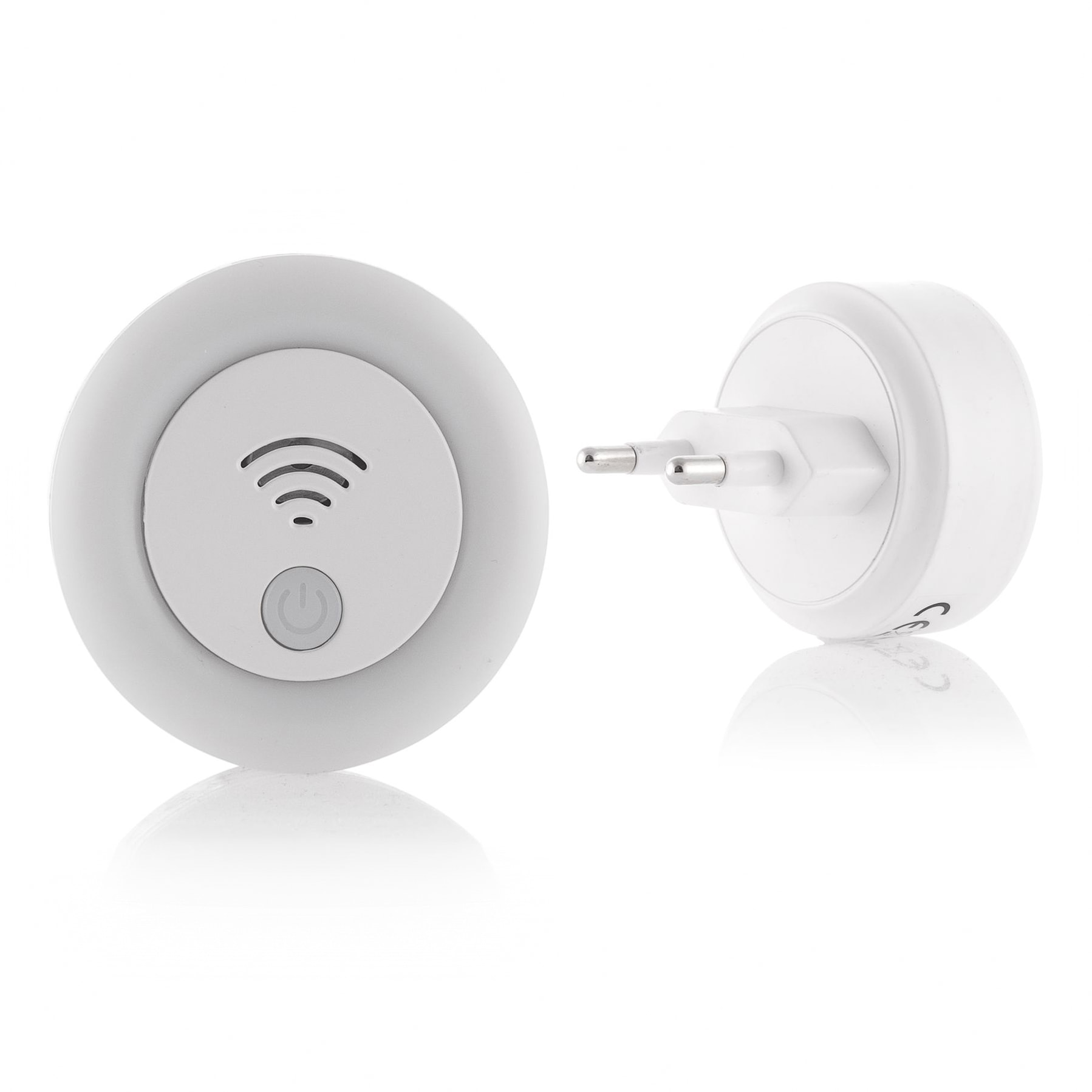 Repellente ad ultrasuoni con LED kl litto - bianco - 5x5x6 cm