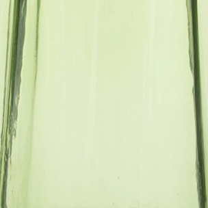 Vase verre vert H32cm