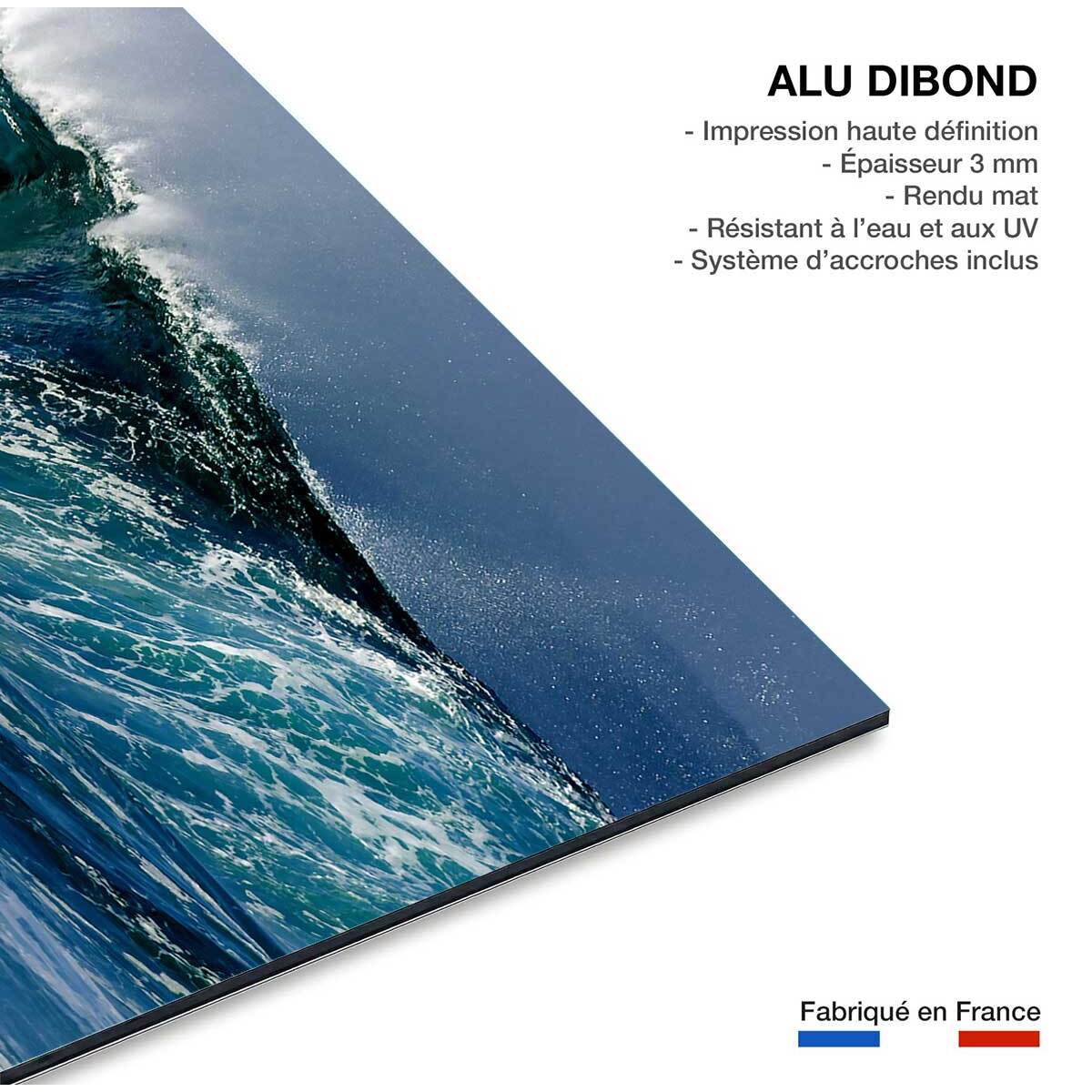 Tableau mer vague en mer  Tableau alu Dibond