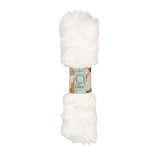 Tapis enfant fausse fourrure blanc 60x90cm