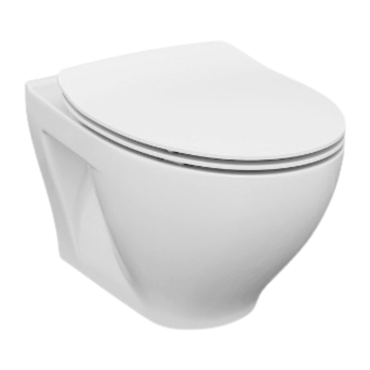 Pack WC Bati-support Geberit avec Cuvette Cersanit Dormo sans bride + Plaque blanche (DormoGeb3)