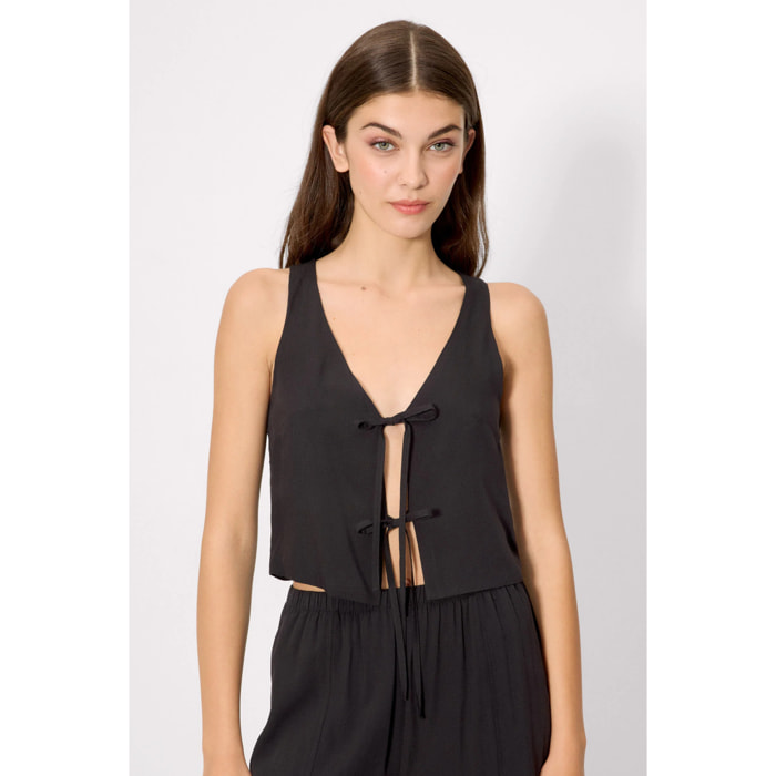 T-shirt a maniche lunghe Nero