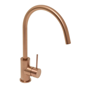 Aurum mitigeur d'évier sur pied 36,3 cm à levier avec bras pivotant, or rose brossé (SATBAUR280BRG)