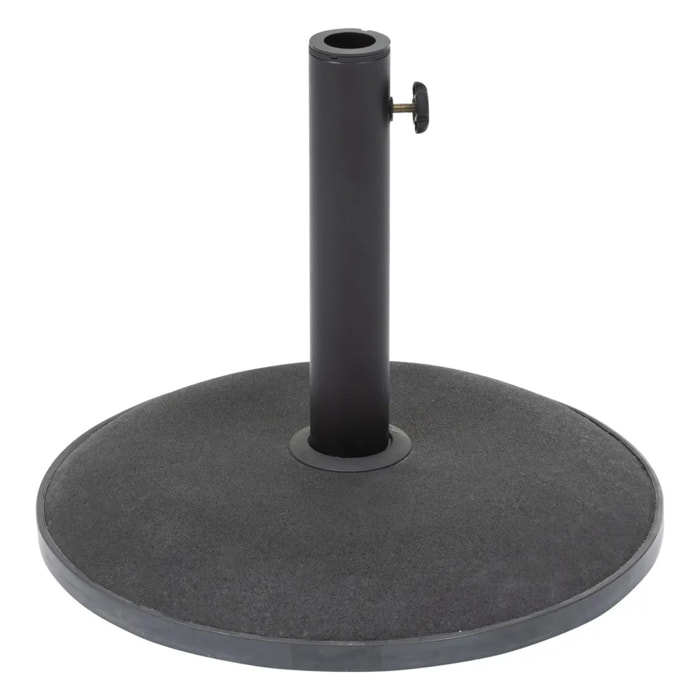 Pied de parasol rond Noir