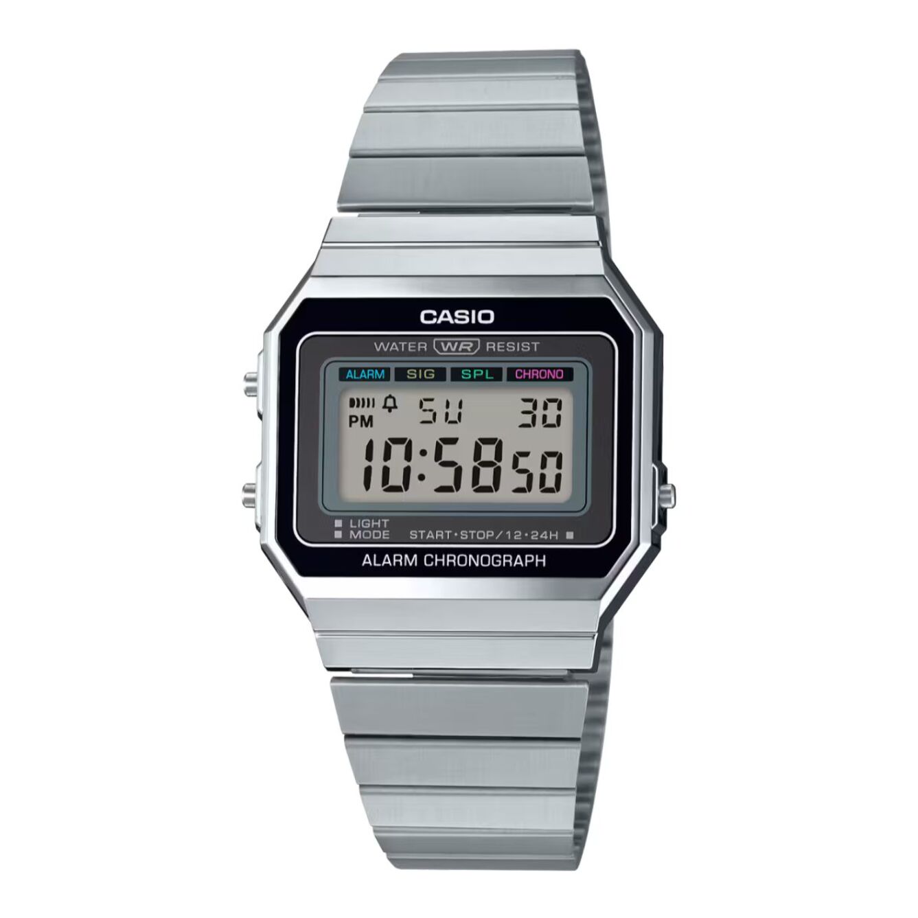 Reloj Casio A700W-1A Hombre Digital Cuarzo con Correa de Acero inoxidable