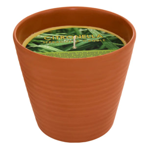 Bougie parfumée 200g Terry citronnelle pot en terre cuite
