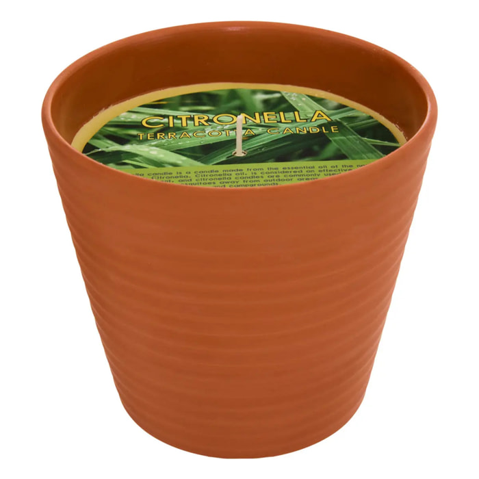 Bougie parfumée 200g Terry citronnelle pot en terre cuite