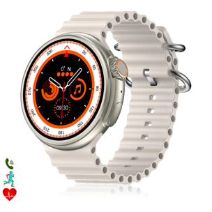 Smartwatch Z13 ULTRA con corona multifunción inteligente, con 20 modos deportivos y monitor de salud. Con dos correas de silicona.