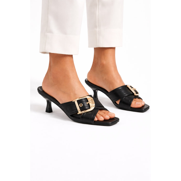 Sandali incrociati - tacco 6,0 cm