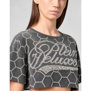 PHILIPP PLEIN T-shirt girocollo a maniche corte CRYSTAL