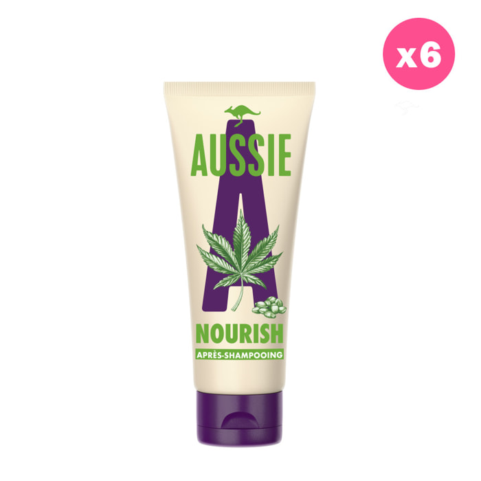 6 Après-Shampoings Nourish 200ml, Aussie