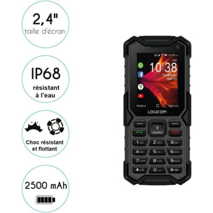 Téléphone portable LOGICOM Xtrem 40 Pro Noir 4G