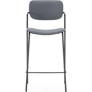 Lot de 2 tabourets en simili - SKANDI