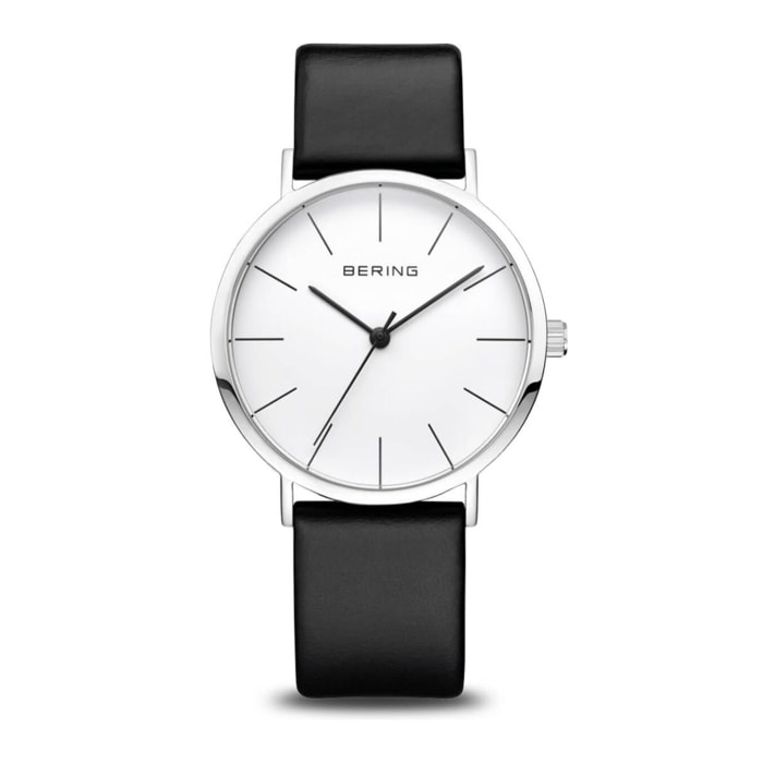 Reloj Bering 13436-404 Mujer Analogico Cuarzo con Correa de Cuero