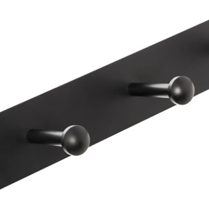 Patère 4 têtes métal noir