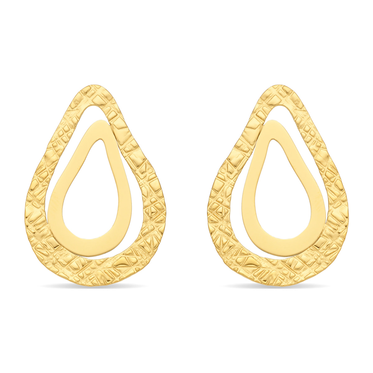 Pendientes Damil acabado oro amarillo 18k