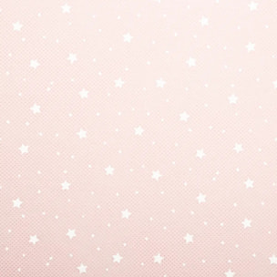 Bac de rangement "Etoile" rose 29x29cm