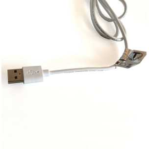 Lampe à poser Tomasucci PAGODA, en acier, blanc, 14 × 14 × 30 cm