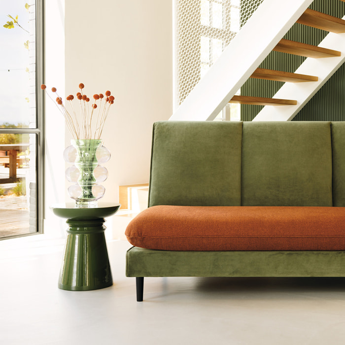 Vase « Double » Atmosphera x matali crasset H36cm en verre vert