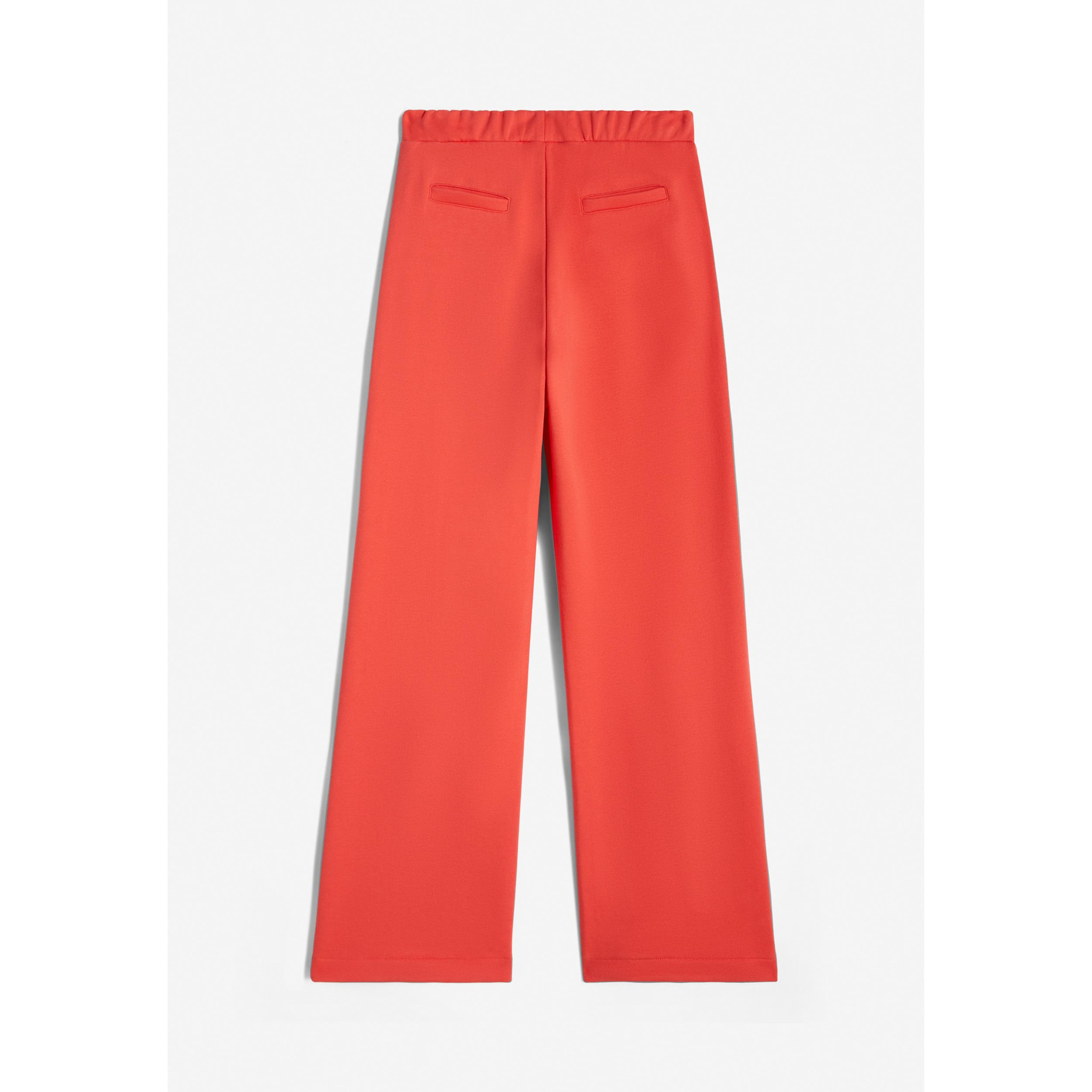 Pantaloni comfort fit con impuntura centrale e gamba ampia