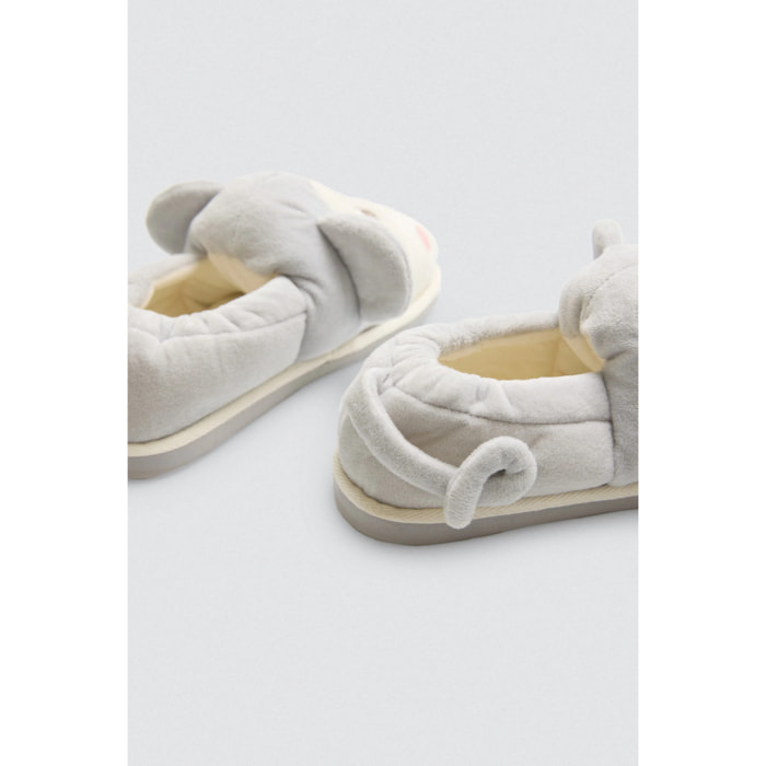 Pantofole per bambini con scimmietta e orecchie 3D