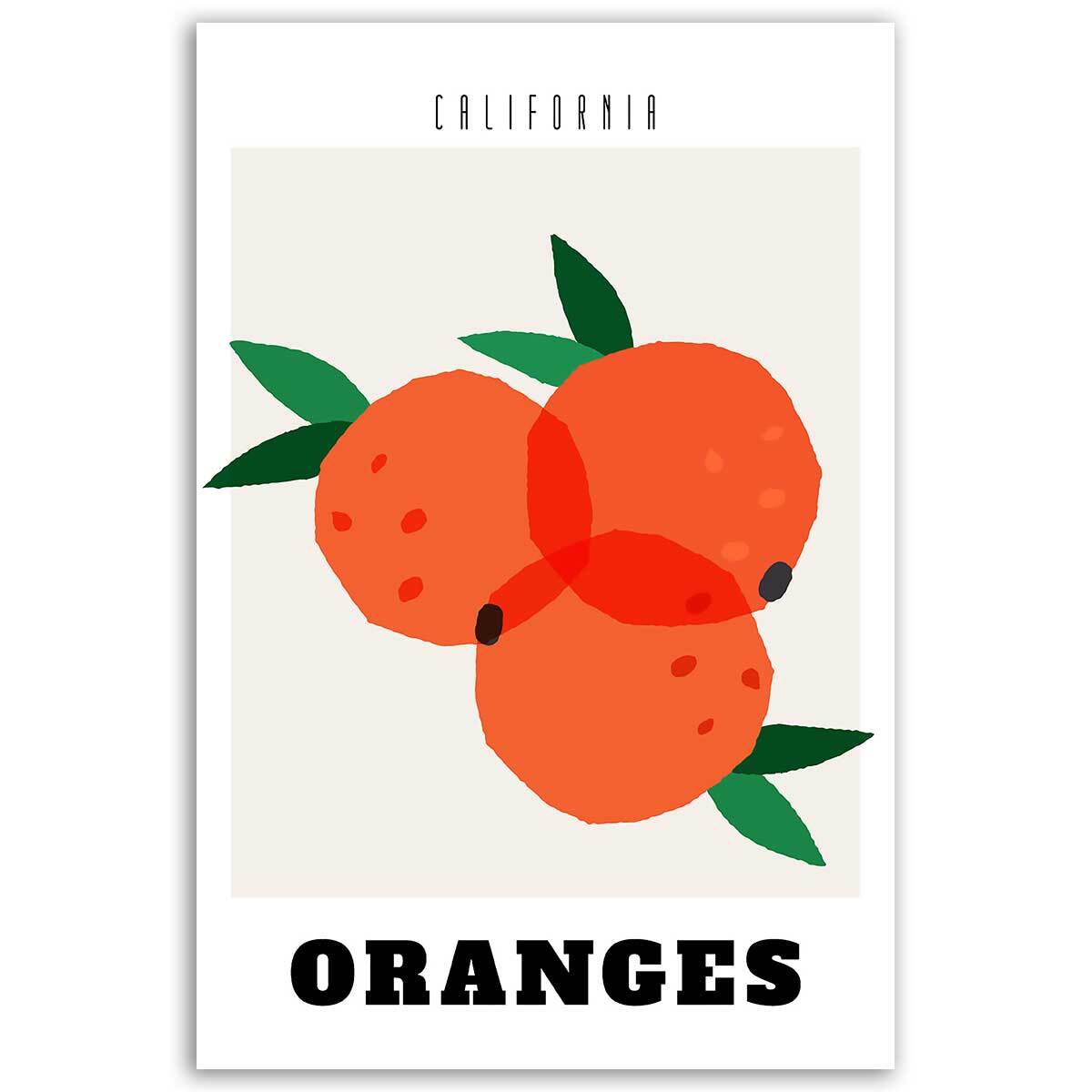 Tableau Oranges de Californie Toile imprimée