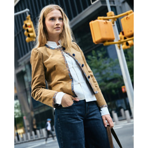 Chaqueta de pana camel