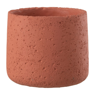 J-Line cache-pot Potine - ciment - terracotta - 2 pièces - Ø 14 cm