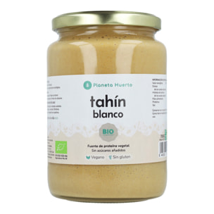 PLANETA HUERTO | Tahín Blanco ECO - Pasta de Sésamo Natural y Ecológica - Formato Grande de 700 g para Cocina y Repostería