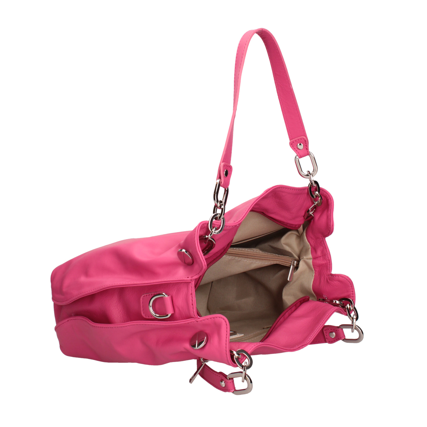 Borsa a mano da donna Made in Italy - Modello Ereba - 100% pelle - 38.0 x 30.0 x 12.0 cm