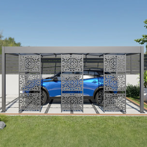 Carport aluminium Trigano - LIBECCIO + 3 claustras - 16 m²