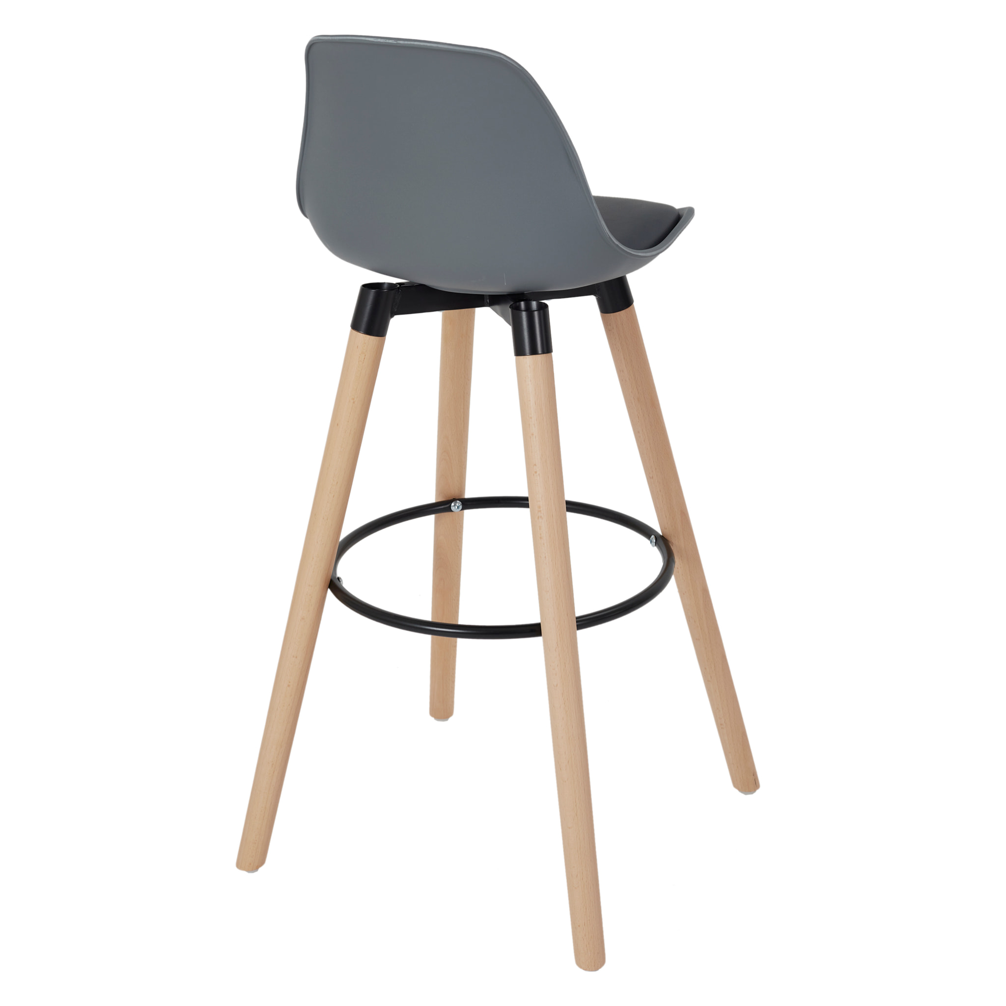 Tabouret De Bar Walt Gris - Lot De 2