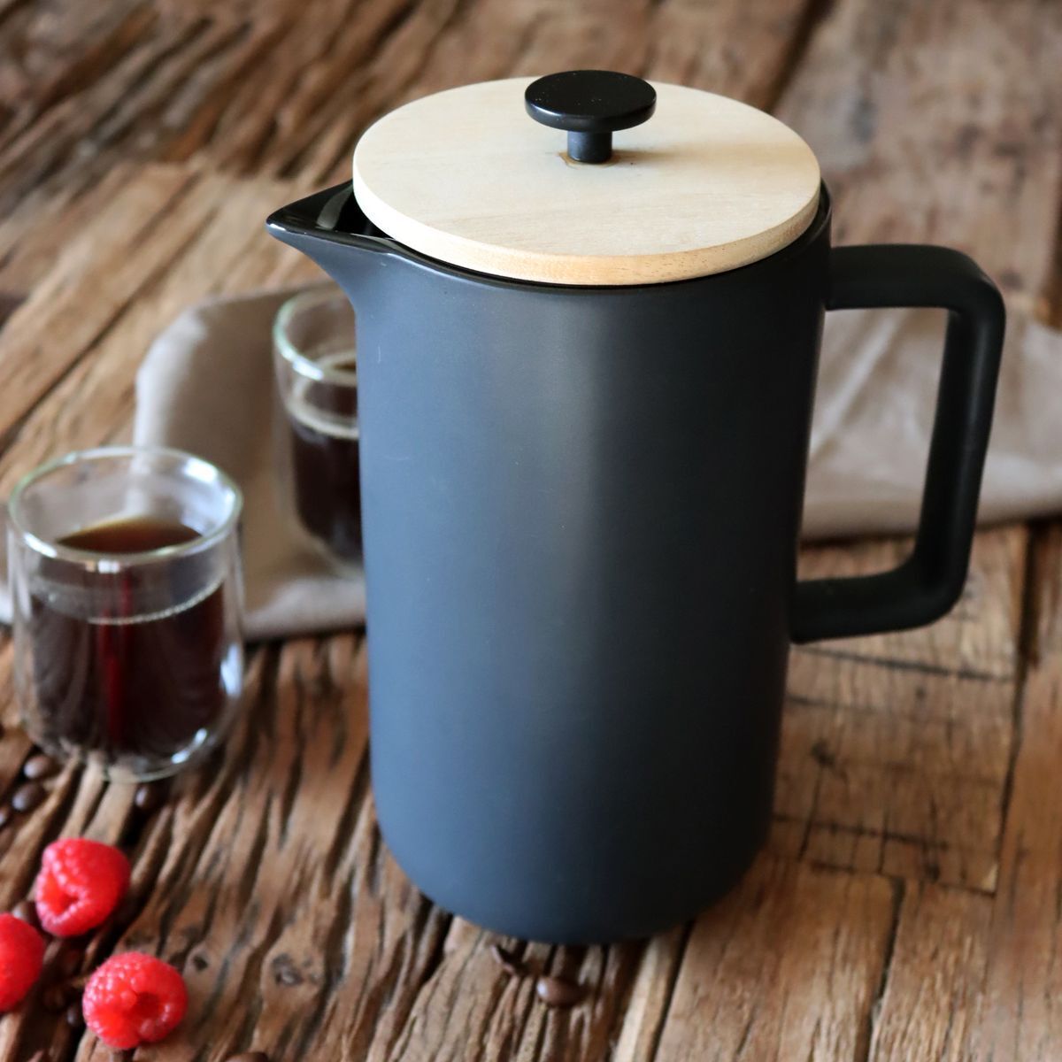 Cafetière à piston en porcelaine 1,3L KEYGO
