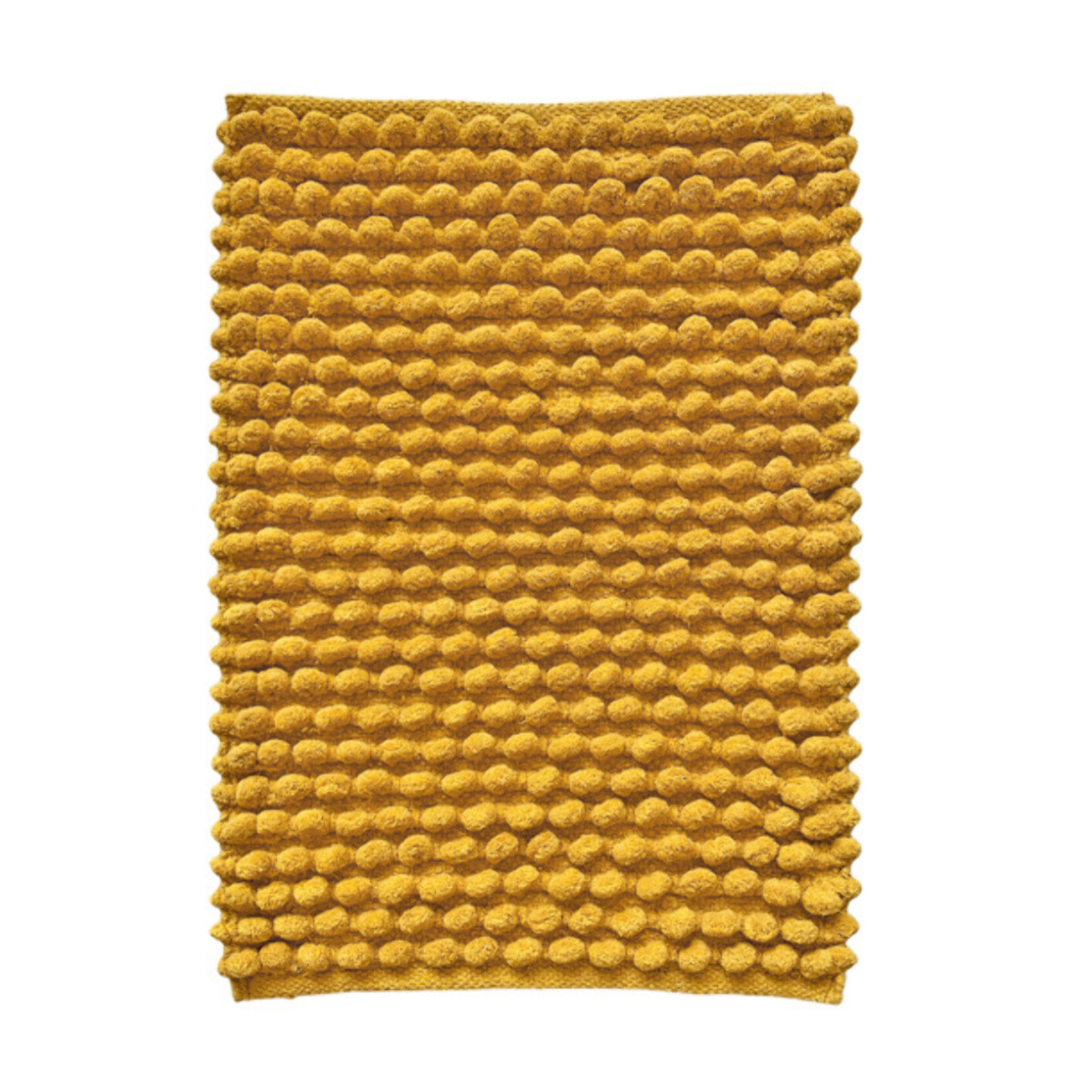 Tapis de salle de bain rectangulaire 40 x 60 cm avec pompons - 6 coloris - POP