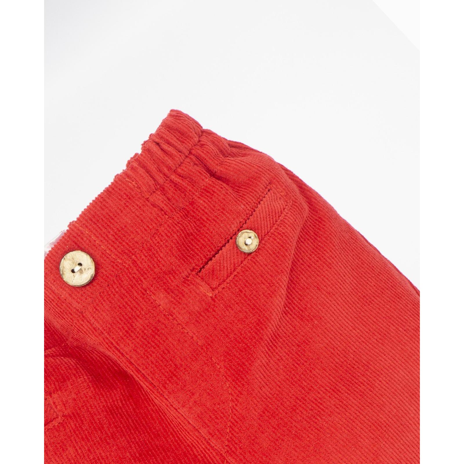 Pantalón de pana rojo