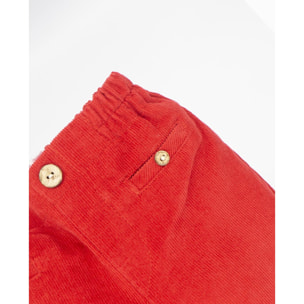 Pantalón de pana rojo